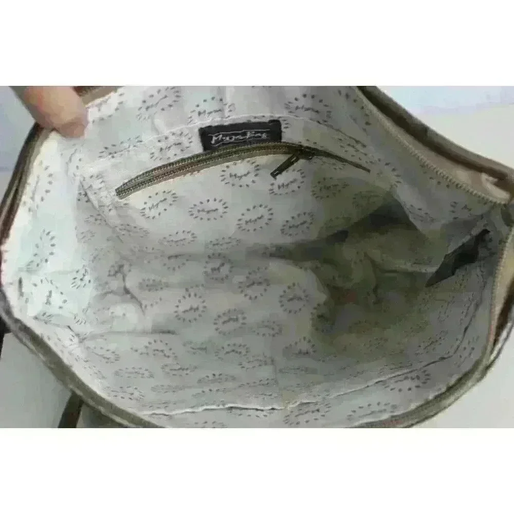 Myra Bag Western Cowgirl On Hide Leather Medium Brown Satchel Crossbody Purse‎